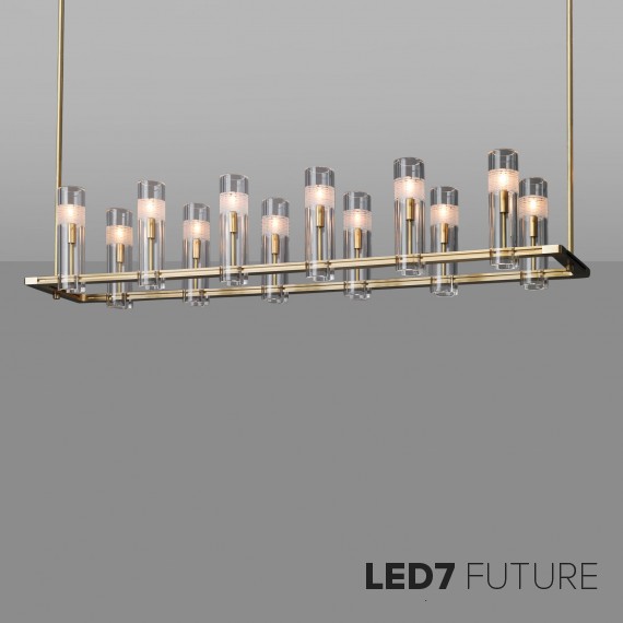 Jonathan Browning Studios - Chamont Double Linear Chandelier